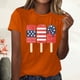 thumbnail image 2 of Blusa informal de manga corta con cuello redondo y estampado suelto de verano para mujer con estilo OAVQHLG3B Store  lin121212, 2 of 4