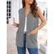 thumbnail image 2 of Chaleco tipo suéter Veryoung 2025 para mujer, frente abierto, gris oscuro, talla XL, 2 of 5