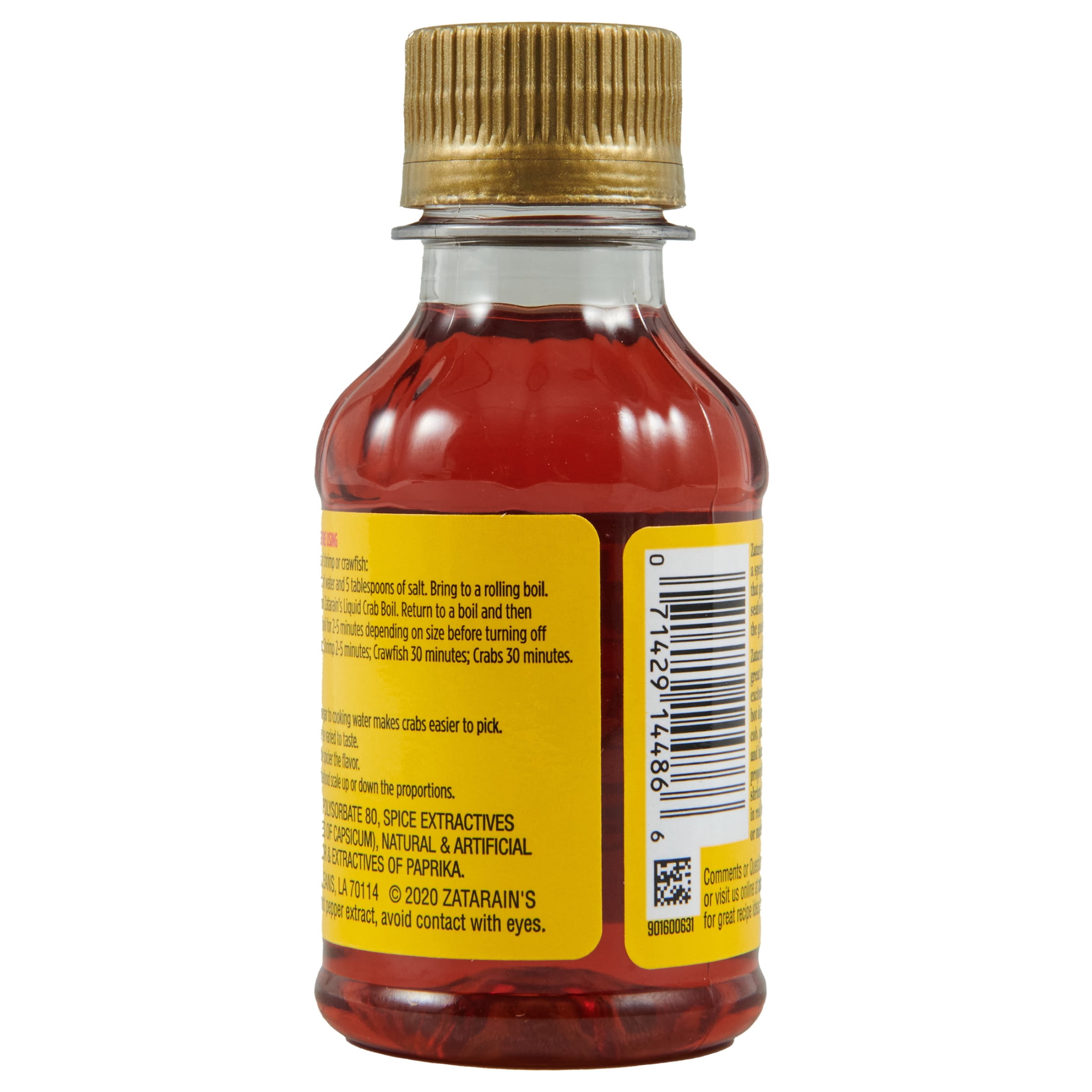 Zatarain's Concentrated Shrimp & Crab Boil, 4 fl oz Bottle