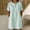 Green, variant on Blmnix Striped Dress Woman Dress Shift Button Down with Pockets Under Dress Crew Neck Short Sleeve Mini Pink Adaptable Spring Dresses for Women XXXL