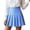 C-Sky Blue293, variant on DHFJKG Womens Pleated Skirts High Waisted Plaid A Line Mini Skirts Summer Preppy Style Soft Skirt