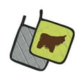 thumbnail image 2 of Caroline's Treasures Poitou Poiteuin Donkey Green Pair of Pot Holders, 2 of 3