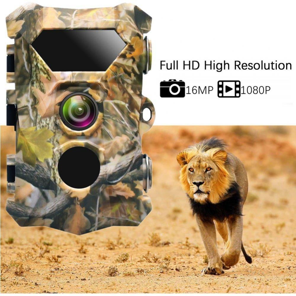 Hunting Camera with 120°Wide-Angle Motion Latest Sen... 1080P 16MP Trail Camera 