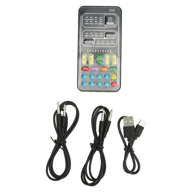 Sound Card Voice Changer,Voice Changer Multifunctional 8 Mini Voice Changer Device Portable Voice Changer True Excellence