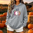 thumbnail image 2 of Hoodies for Women Halloween Graphic Printing Sweatshirts Long Sleeve Pullover Hooded Hoodie Casual Comfortable Fall Hoody Tops with Kangaroo Pocket Women's Halloween Costumes, 2 of 5