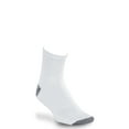 thumbnail image 2 of Harbor Bay by DXL Big and Tall Men's Continuous Comfort Quarter Crew Socks, White, Fits Sizes 13-16, Pack of 3, 2 of 3