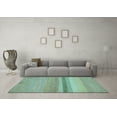 thumbnail image 3 of Ahgly Company Indoor Rectangle Abstract Light Blue Modern Area Rugs, 5' x 7', 3 of 4