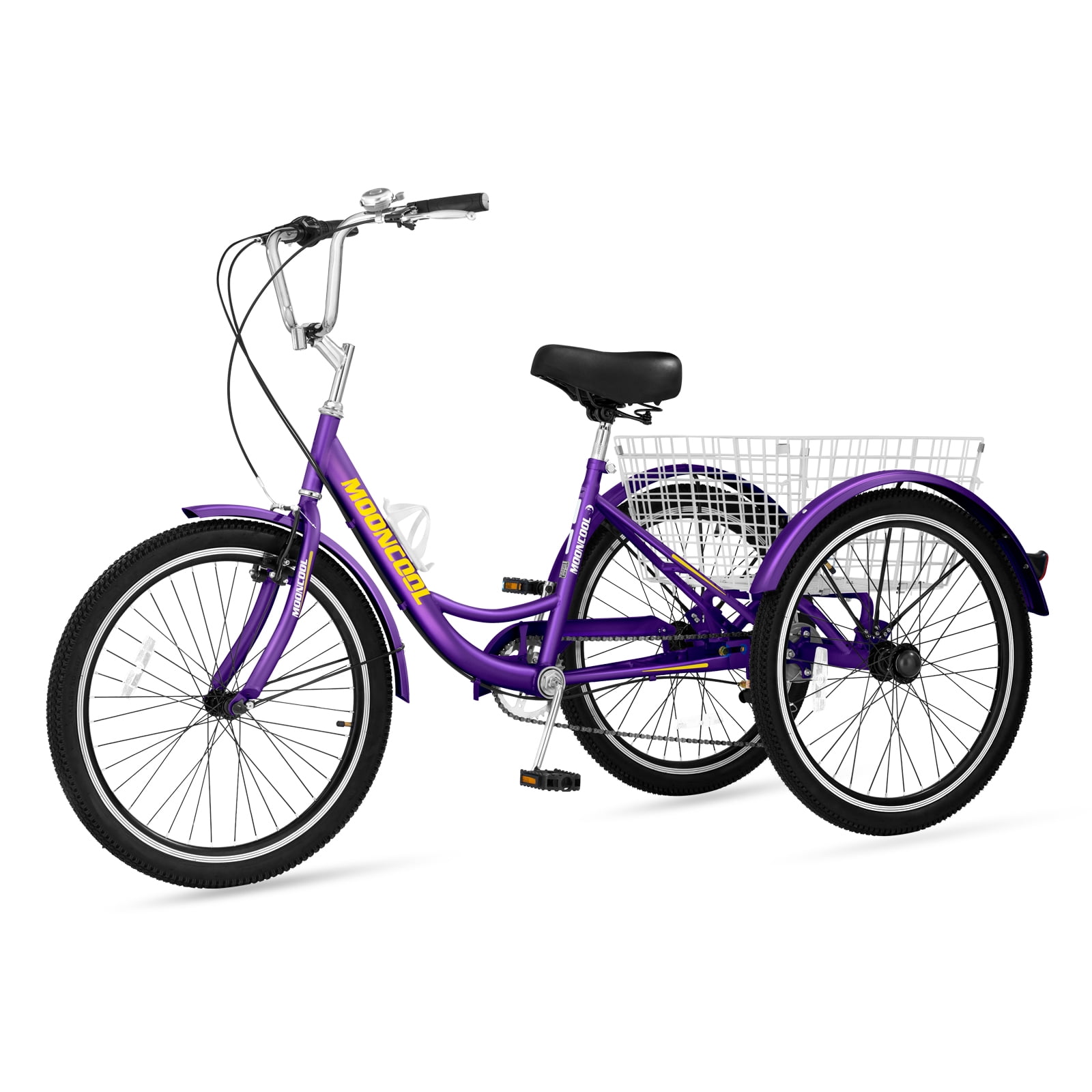 Buy MOPHOTO 24 Adult Tricycle, 7 Speed 3 Wheels Bike with Shopping
