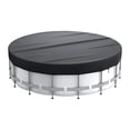 thumbnail image 1 of Cubierta redonda para tapa de piscina, tapa para piscina sobre el suelo, tapa redonda para piscina, cubierta para estanque de arena a prueba de polvo , 10 pies, 1 of 8