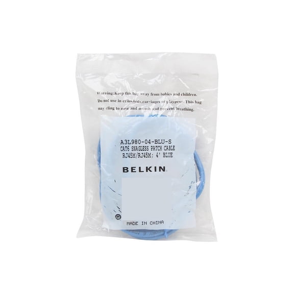 4FT CAT6 BLUE SNAGLESS PATCH CABLE RJ45 M/M MOQ-20