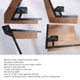 thumbnail image 2 of ZOUSSIQI Angle Finder Protractor, 0-180 Degree Angle Measuring Tool, Adjustable Aluminum Angle Finder Ruler, Woodworking Tool CA919-10828, 2 of 9