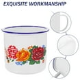 thumbnail image 3 of Miangastore 2pcs Smooth Enamel Teacup Chinese Style Teacup Dining Table Beverage Container Vintage Drinking Holder, 3 of 8