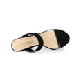 thumbnail image 4 of BLISSFUL STEP Women's Clear Strap High Heels Slides Sandals, 4 of 7