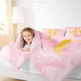 thumbnail image 4 of Homewish Pink Initial Letter R Bedding Comforter Set, Romantic Anniversary Rose Twin Comforter Sets, Modern Fashion Marble Reversible Bedding Set, Breathable Home Decor, 2-Piece, 4 of 8