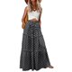 thumbnail image 1 of Falda larga Lepunuo para verano, cintura alta, fluida y con bolsillos, para mujer, 1 of 6