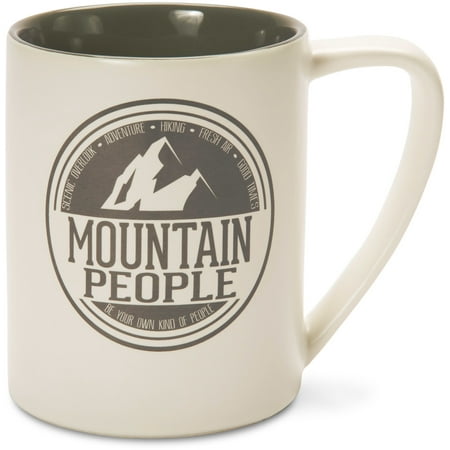 Gray Ceramic - We People Gray Mountain People Ceramic 18 oz Mug