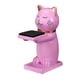 thumbnail image 3 of Soporte de reloj Yinane figura de gato resina organizador joyería medidas 2,5x1,9x4,7 pulgadas Rosa, 3 of 8