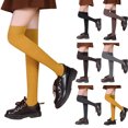 thumbnail image 2 of Generic Toddler Soxks Children's Socks Stockings Autumn Winter Style Black Day System Calf Socks Pile Socks Over The Knee Socks for All Seasons Non-Slip Fashion Casual ﻿(3-12 Years,Brown), 2 of 4