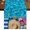 Blue Pink, variant on Vintage Bamboos Short Table Runner 36 Inches Long, Ink Painting Retro Art Rustic Cotton Linen Table Runners Dresser Scarves, Fabric Tabletop Scarf Furniture Cover for Home Dinner Party Decor 13"x36"