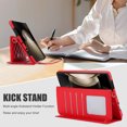 thumbnail image 5 of TECH CIRCLE for Samsung Galaxy Z Fold 6 Wallet Case with S Pen Holder,  Premium Leather Magnetic Clasp Kickstand Crossbody Lanyard Wrist Strip Shockproof Stylish Protective Cover,Red, 5 of 8
