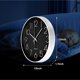 thumbnail image 2 of Reloj de pared redondo de 30 cm sin tictac, reloj de pared de cuarzo moderno sin ruidos de tictac, movimiento para reloj de pared, silencioso (negro/blanco), 2 of 4