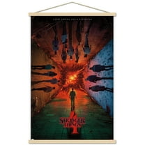 Netflix Stranger Things: Season 4 - Group Teaser One Sheet Wall Poster with Magnetic Frame, 22.375" x 34"