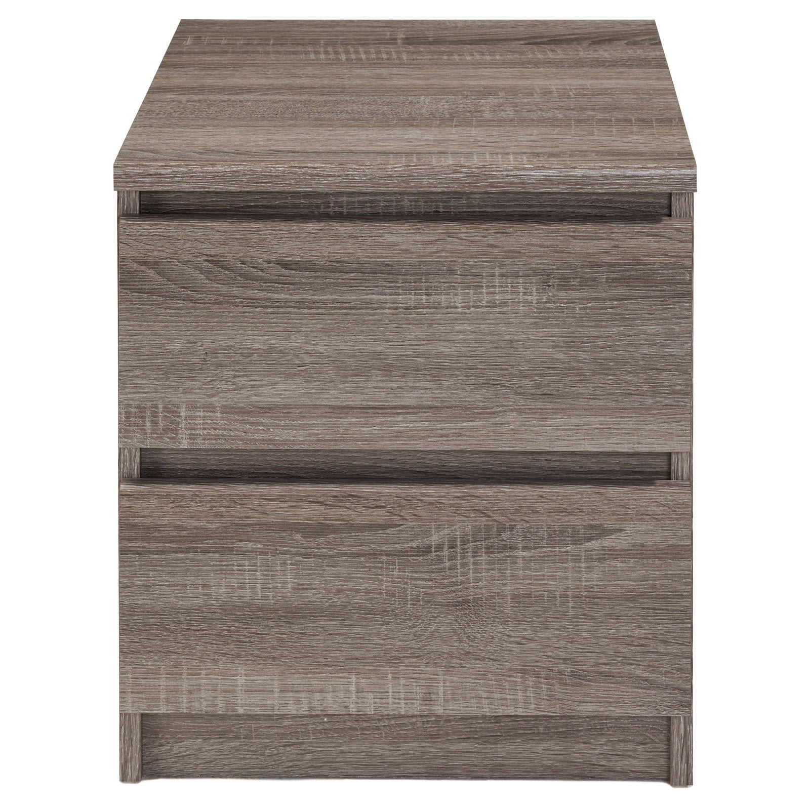 Tvilum Laguna 2 Drawer Nightstand Brown Walmart Com Walmart Com