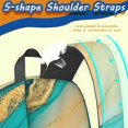 thumbnail image 5 of Blue and Gold Marble Pattern 17" Waterproof Oxford School Backpacks for Teens, S-Shape Padded Straps, for School, Travel, Hiking, Camping, 5 of 5