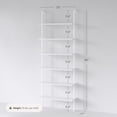 thumbnail image 4 of Nathan James Theo 6-Shelf Tall Bookcase Wall Mount Bookshelf White Wood with White Metal Frame White, 4 of 10