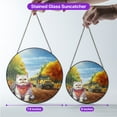 thumbnail image 5 of Goodbye Summer Exotic Shorthair Hello Fall Time for School Stained Glass Suncatcher Cat Lover Kitten Owner Gifts Window Hanging Sign Decor - 02014, 5 of 5