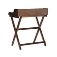 thumbnail image 5 of Linon Coy Walnut Folding Desk, 5 of 19