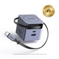 thumbnail image 3 of UGREEN Nexode Pro 45W USB C Charger with Retractable Cable, 3-Port Fast GaN Charger for iPhone 18, Cellphones, Tablets, 3 of 15