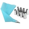 Cusimax Icing Piping Cream Pastry Bag Stainless Steel Nozzle Pastry Tips Converter DIY Cake Decorating Tools As shown