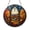 Acrylic 3.5 Inch, variant on Autumn Chapel Gothic Stained Glass Suncatcher Window Hanging, Spiritual Fall Landscape Decor