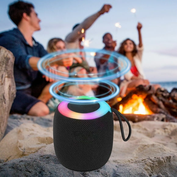 Altavoz Bluetooth, audio Bluetooth, audio Bluetooth inalámbrico, subwoofer potente, para exteriores, portátil, para coche, hogar, escritorio, pequeño, minialtavoz de plástico, altavoces Bluetooth