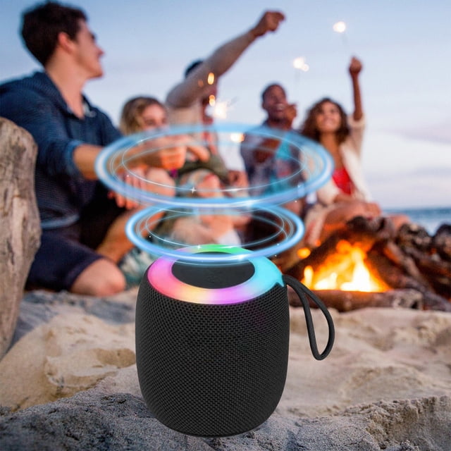 COM1950s Portable Bluetooth Speaker with Heavy Bass,Mini Wireless Subwoofer,Outdoor Indoor Use for Car and Home,Compact Soundbar for Adults,High Quality Audio and Stable Connection