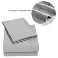 thumbnail image 4 of Twin Size, 3-Piece, Deep Pocket, High-Quality Bed Sheets & Bedspread Luxurious Soft Grey Bedding Set, 4 of 7