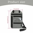 thumbnail image 3 of Reayehane Multi Functional Collar Passport Bag Rfid Crossbody Single Shoulder Storage Bag Overseas Document Protective Cover (Black ), 3 of 5