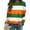 Orange, variant on IWRICH St. Patrick's Day Sweatshirt Women Shamrock Long Sleeve Shirt Dublin Ireland Pullover Tops Orange XL