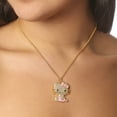 thumbnail image 2 of Sanrio Hello Kitty Crystal Pendant Necklace - Gold-Tone with Colorful Enamel Accents, 2 of 8