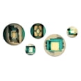 thumbnail image 2 of Designart "Impermanence Japanese Vintage Art IV" Modern Geometric Metal Wall Art Set of 5 Piece, 2 of 5