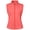 Orange Red, variant on Women Full Zip Stand Collar Windproof Athletic Vest Sleeveless Running Golf Jacket with Storage Pocket Olive Green XS