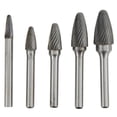 thumbnail image 2 of Single Cut Rotary File,5pcs Carbide Burrs Single Carbide Rotary File Carbide Rotary Burr Optimal Efficiency, 2 of 5