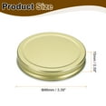 thumbnail image 2 of 6 Pcs Couvercles de Pots Mason 3,39 Pouces Couvercles de Mise en Conserve en Fer-Blanc Étanches, Or, 2 of 7