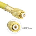 thumbnail image 4 of Unique Bargains 1.5m 1/4 SAE Thread 500PSI Refrigeration Tube Charging Hose Tube Yellow, 4 of 4