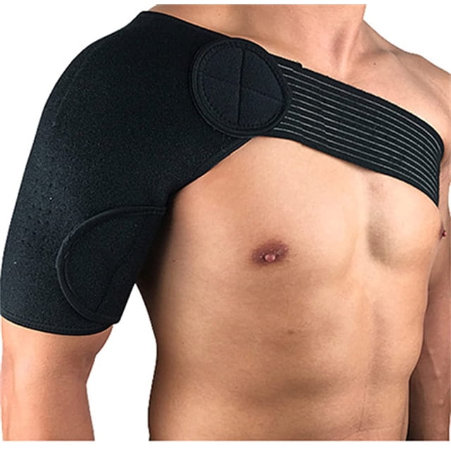 Support Strap,Adjustable One Shoulder Sports Shoulder Pads,Arthritis Gym Sports Brace Pain Relief Injury Prevention