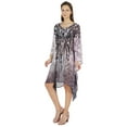 thumbnail image 2 of Moomaya Summer Bikini Cover Up Kaftan For Womens Sexy Sheer Swimwear Caftan Beach Dress, 2 of 7