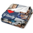 thumbnail image 4 of Custom Blankets Customized Use Your Child, Sister, Family Photo Text Collage Throws Blanket Personalized Bedding Blanket Home Decor, A Great Gift for Your Family, 40" x 60" Blankets, 4 of 5