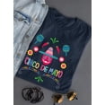 thumbnail image 3 of Cinco De Mayo Chili Maracas Shaped T-Shirt Women -Image by Shutterstock, Female Medium, 3 of 4
