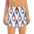 thumbnail image 2 of Balery Golf balls Pantalones cortos deportivos para mujer con forro y dos bolsillos, elásticos, para entrenamiento, gimnasio, yoga-Small, 2 of 7